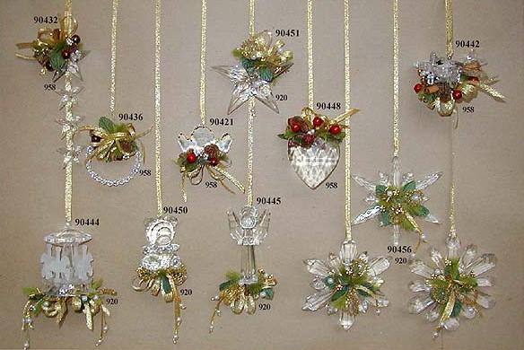 Acrylic Items Decorated (gold), Large