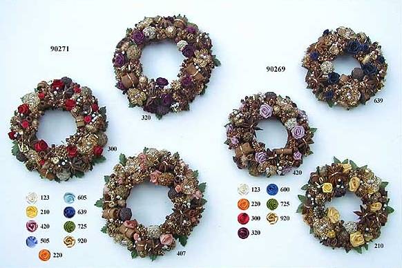 Rose-Bouillon Wreaths - Small