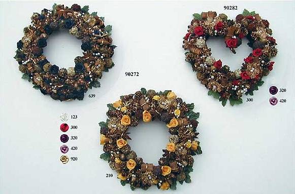 Rose-Bouillon Wreaths - Medium